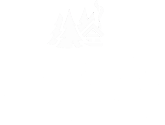 luxury log home lodging logo